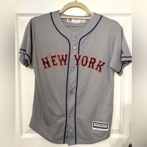 Jacob deGrom New York Mets #48 MLB Kids Youth M 10/12 Gray Road Player Jersey